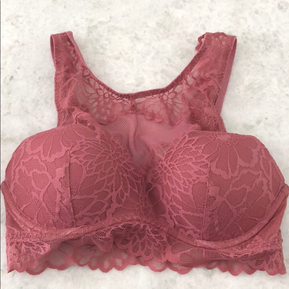 Victoria secrecy Pink bralette with mesh and lace